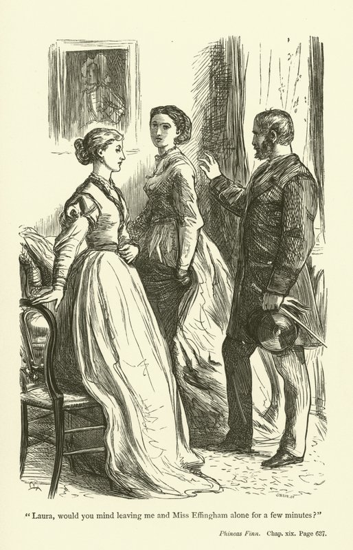 Illustrasjon for Phineas Finn av Anthony Trollope av John Everett Millais