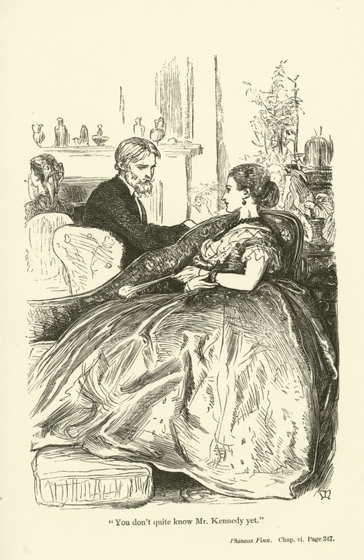 Illustrasjon for Phineas Finn av Anthony Trollope av John Everett Millais