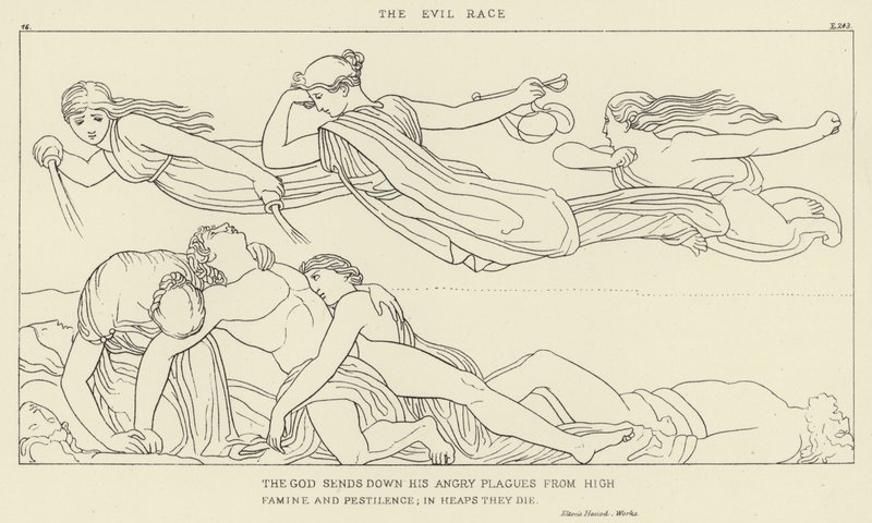 Det onde rase av John Flaxman