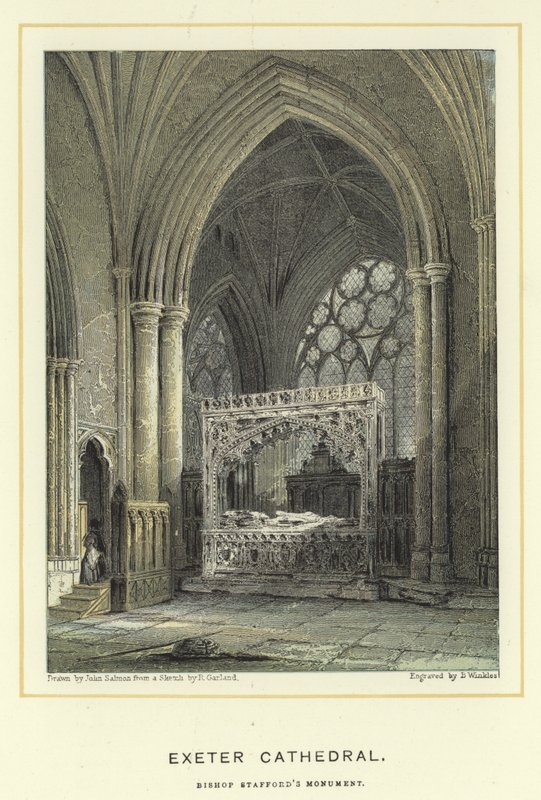 Exeter Cathedral, biskop Staffords monument av John Francis Salmon