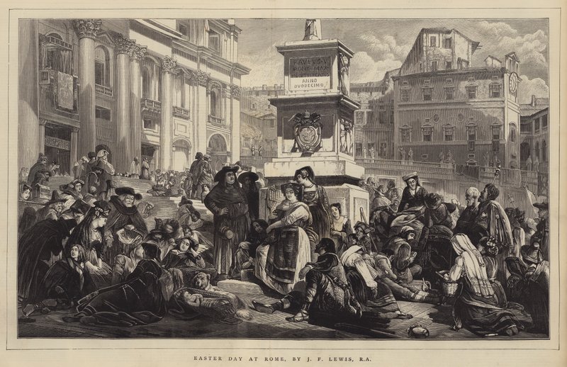 påskedag i Roma av John Frederick Lewis