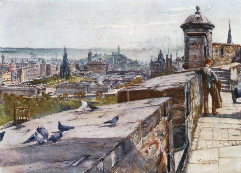 Edinburgh fra slottet av John Fulleylove