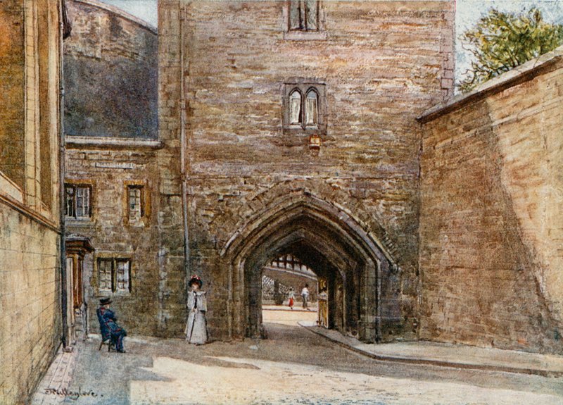 Port til Bloody Tower, med inngang til Jewel House av John Fulleylove
