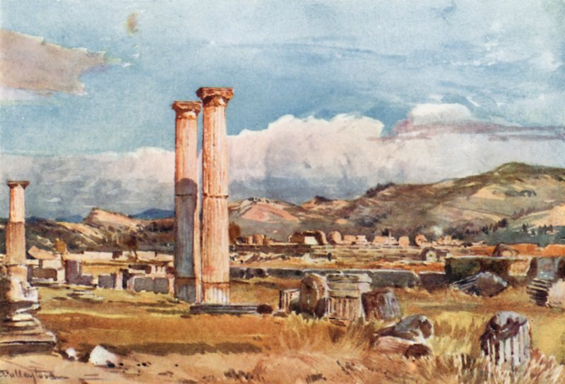 Olympia. Palaestra og restene av Zeus-tempelet av John Fulleylove