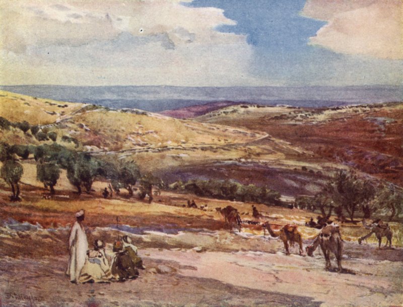 På veien fra Jerusalem til Betania av John Fulleylove