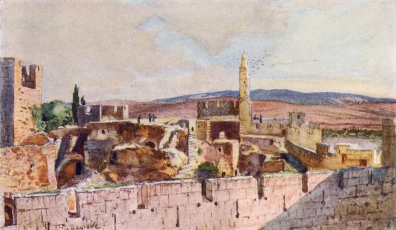 Del av citadellet i Jerusalem av John Fulleylove