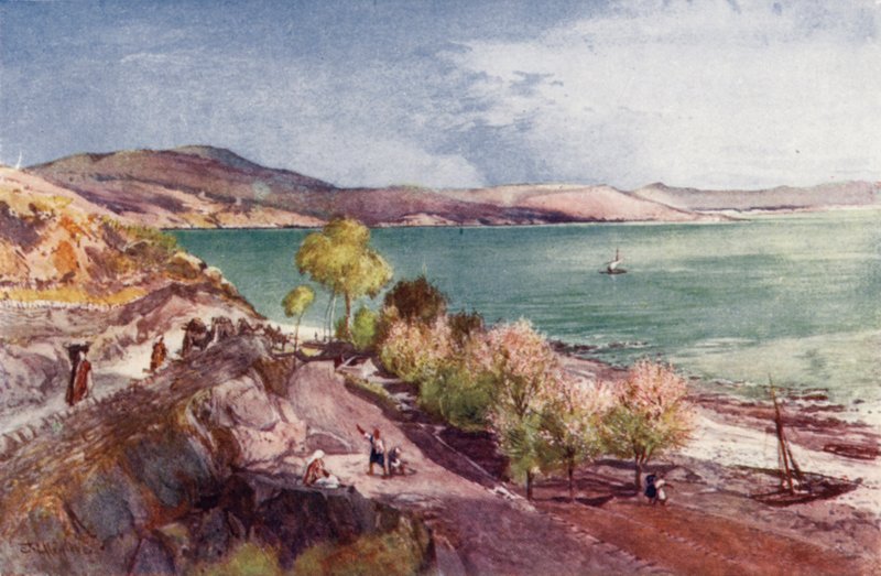 Galileasjøen, ser nordover fra Tiberias av John Fulleylove