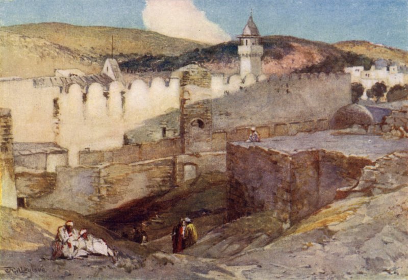 Moskeen i Hebron over Machpelah-hulen av John Fulleylove