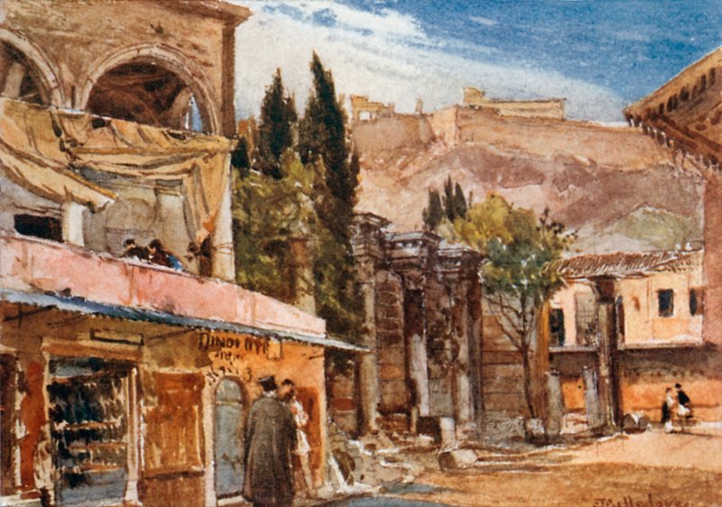 Hadrians Stoa av John Fulleylove