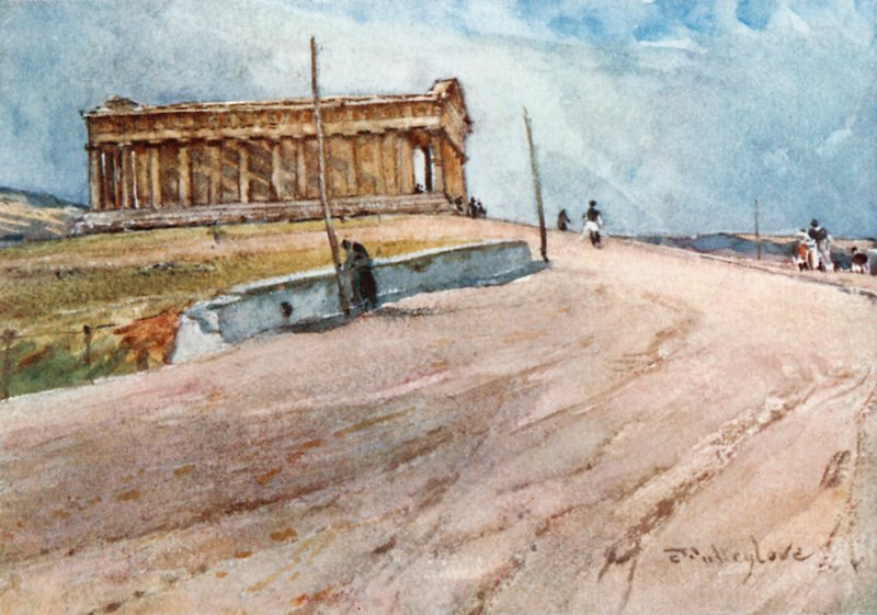 Theseus-tempelet fra nordvest av John Fulleylove
