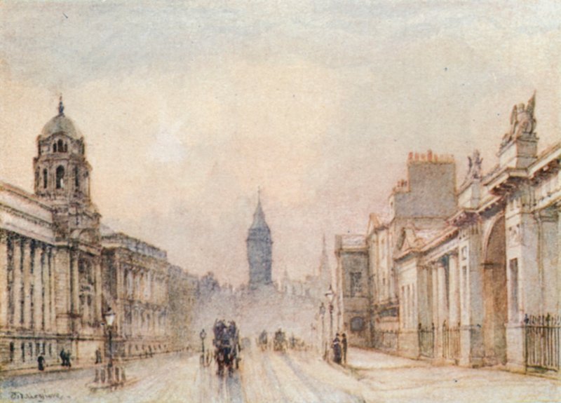 Whitehall i 1906 av John Fulleylove