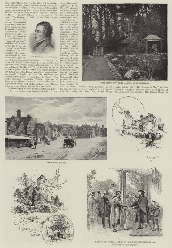 Alfred, Baron Tennyson, poetprisvinner av John Gilbert