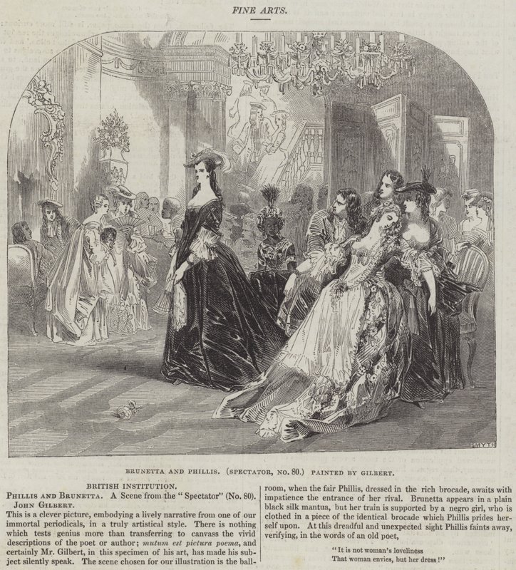 Brunetta og Phillis, tilskuer, nr. 80 av John Gilbert