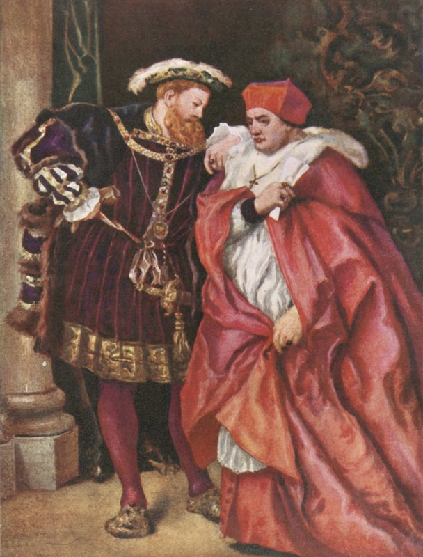 Henry VIII og kardinal Wolsey av John Gilbert