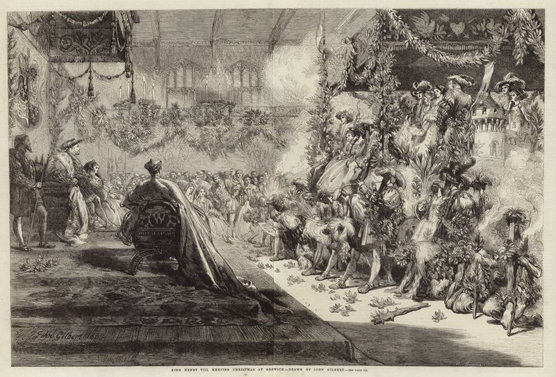 Kong Henry VIII holder jul i Greenwich av John Gilbert