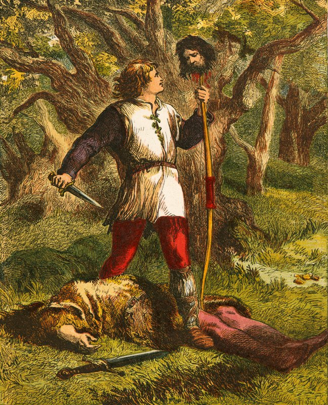 Robin Hood og Guy of Gisborne av John Gilbert