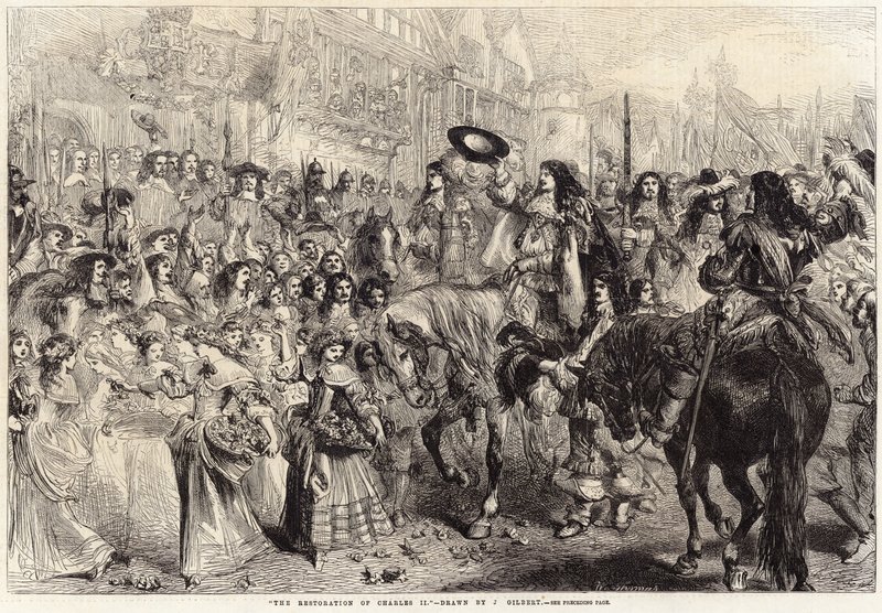 Restaureringen av Charles II av John Gilbert
