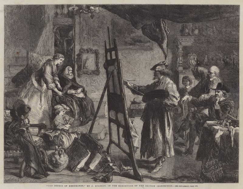 Studioet til Rembrandt av John Gilbert