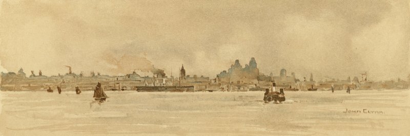 Liverpool (farge litho) av John Glynn