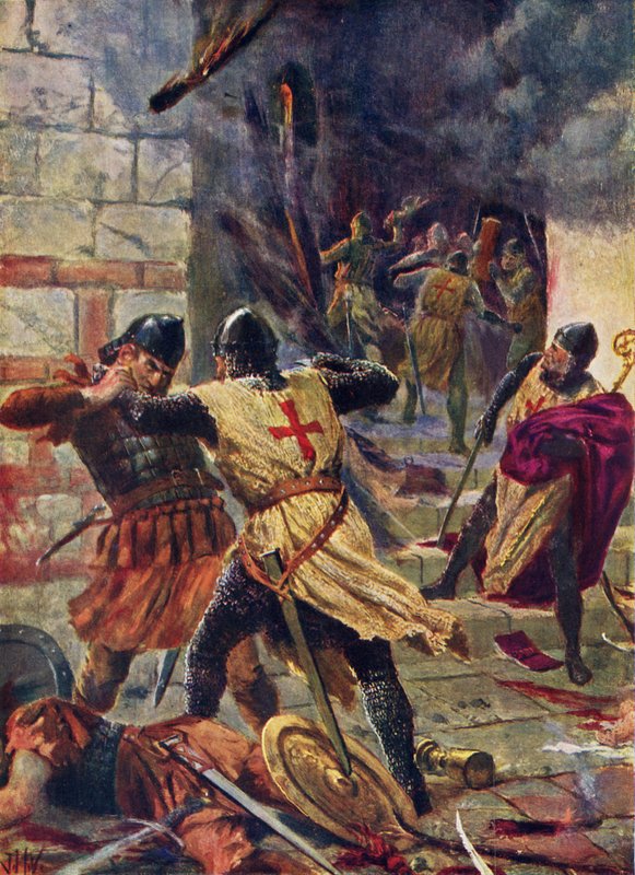 Erobringen av Konstantinopel av korsfarere av John Harris Valda