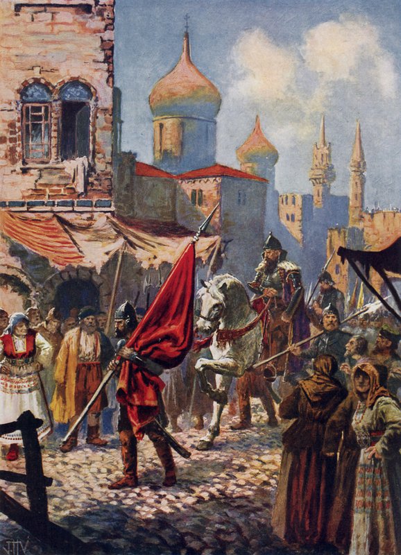 Ivan den grusomme tilbake til Moskva etter erobringen av Kazan av John Harris Valda