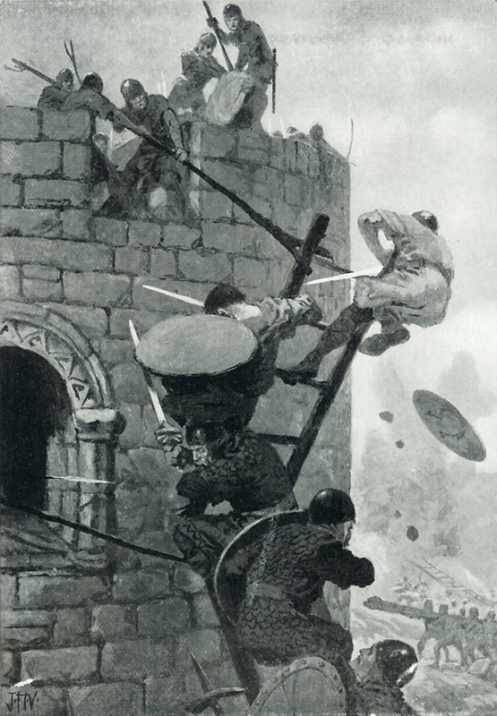 Beleiringen av Carmarthen Castle av John Harris Valda
