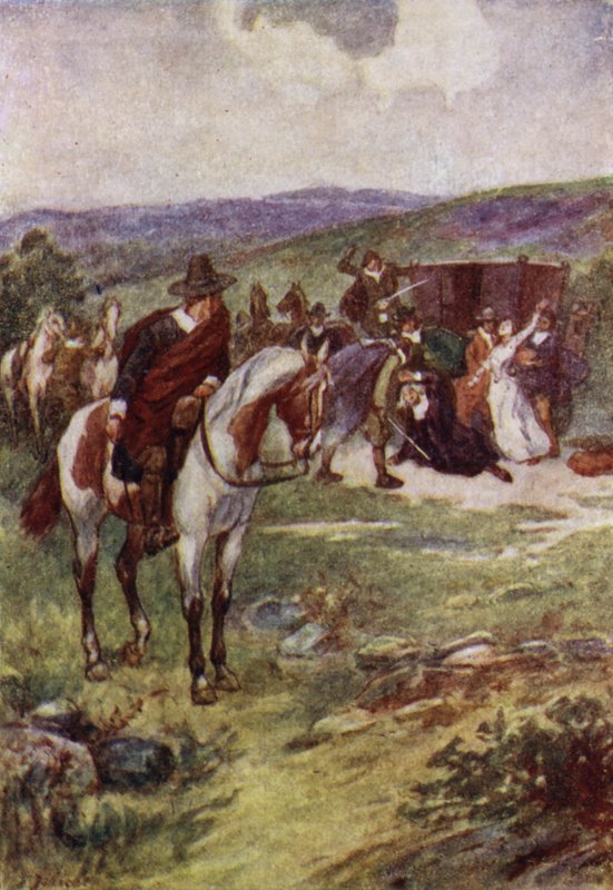 Mord på James Sharp, erkebiskop av St. Andrews av militante Covenanters, Magus Muir, Skottland av John Jellicoe