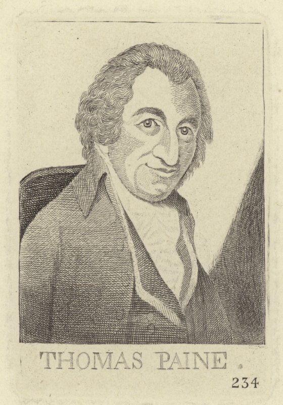 Portrett av Thomas Paine av John Kay