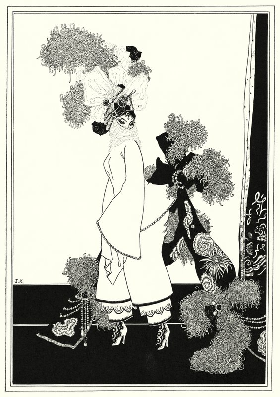 Illustrasjon for historien om Aladdin og den fantastiske lampen (litho) av John Kettelwell
