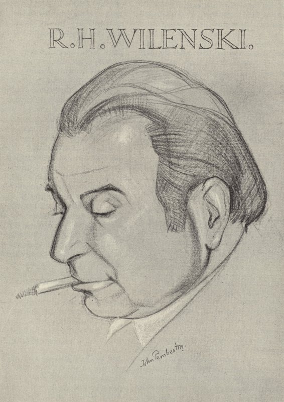 R H Wilenski , engelsk kunstkritiker og forfatter av John L. Pemberton