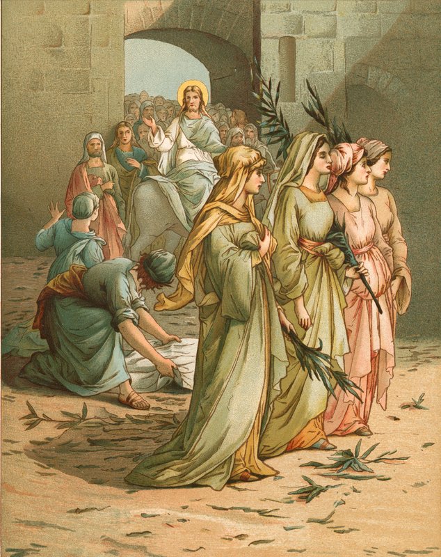 Kristus ankommer Jerusalem av John Lawson