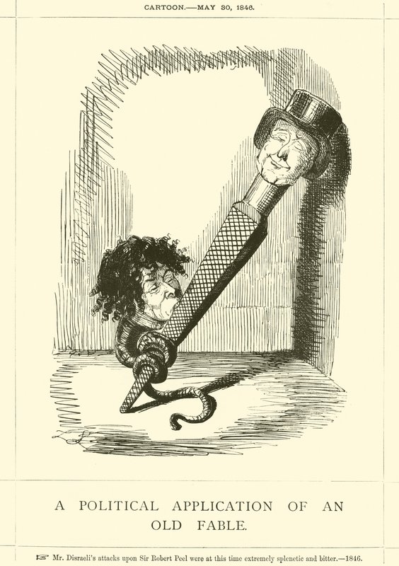 En politisk anvendelse av en gammel fabel av John Leech