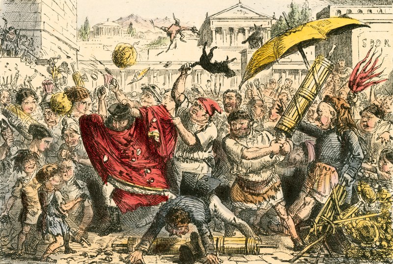 Appius Claudius straffet av folket av John Leech