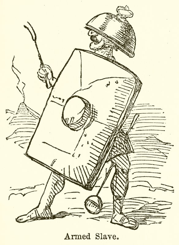 Væpnet slave (gravering) av John Leech