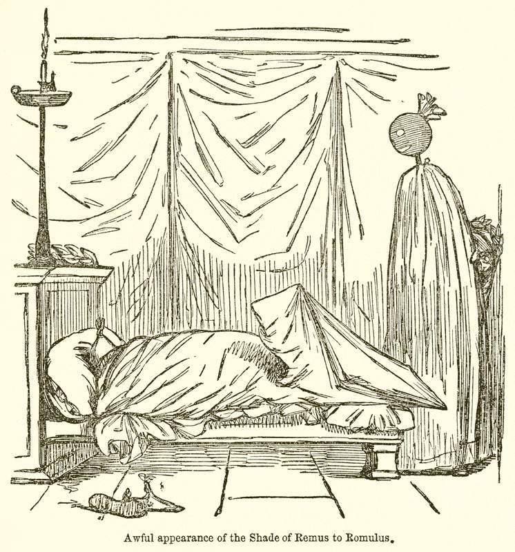Forferdelig utseende av skyggen av Remus for Romulus av John Leech