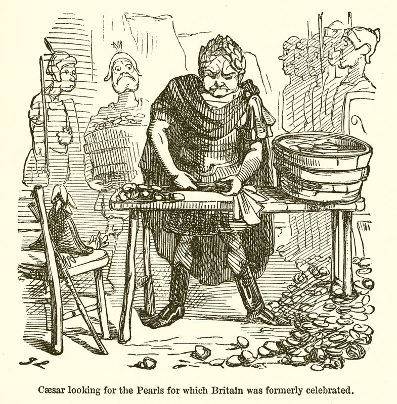 Caesar leter etter perlene som Storbritannia tidligere ble feiret for av John Leech