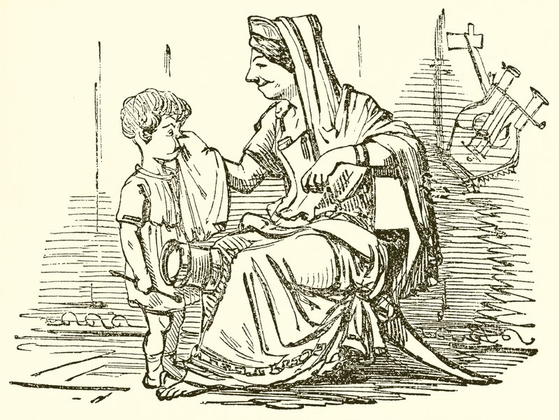 Cornelia, mor til Gracchi av John Leech