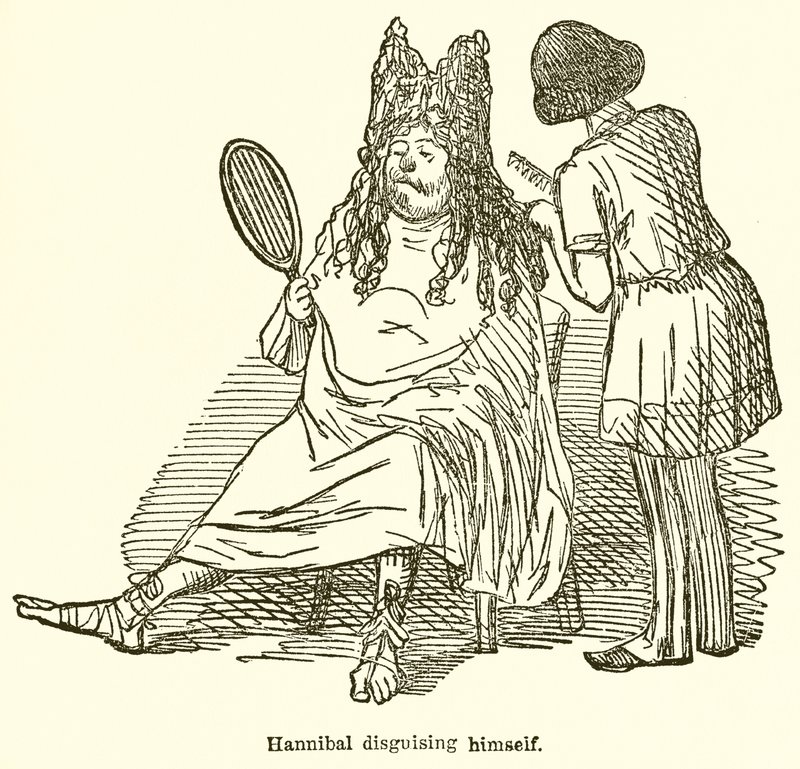 Hannibal forkleder seg av John Leech
