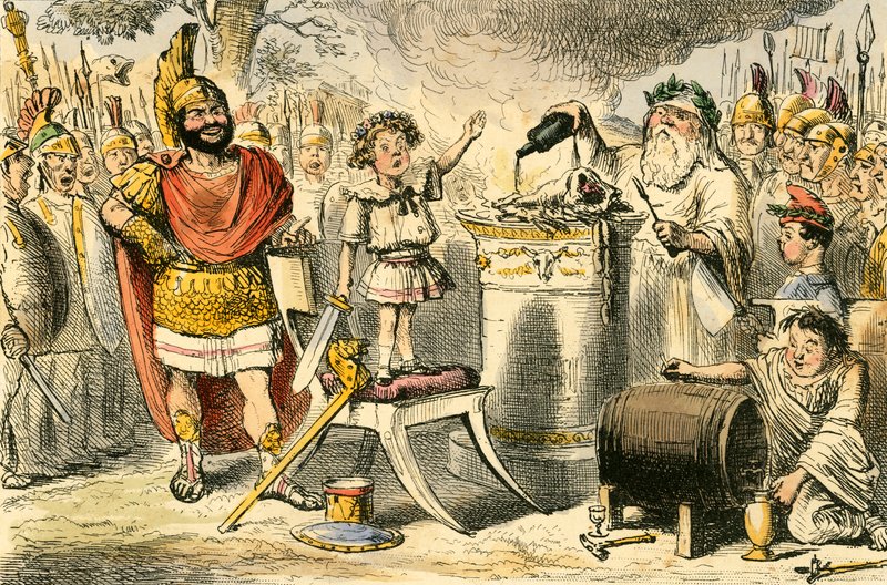 Hannibal, mens enda et barn sverger evig hat til romerne av John Leech
