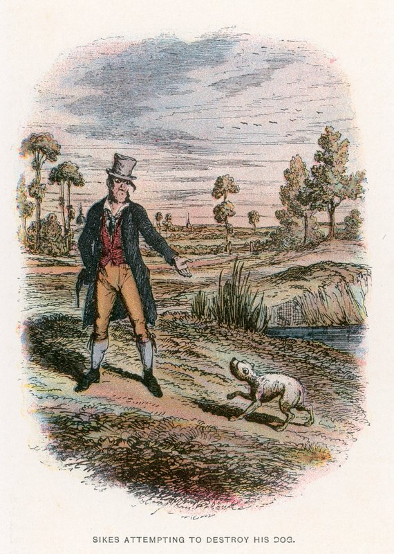 Illustrasjon for Oliver Twist av John Leech