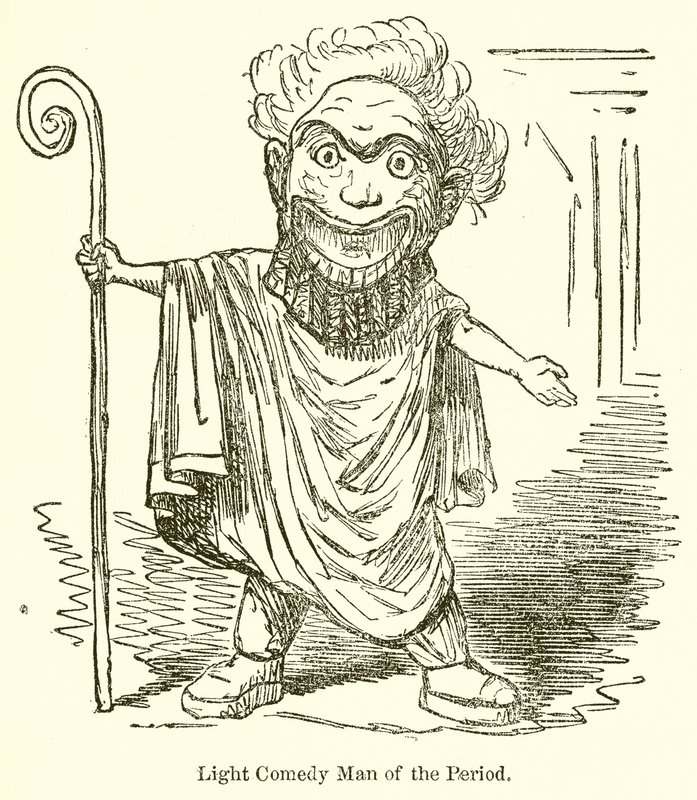 Lett komedie Mann av perioden av John Leech