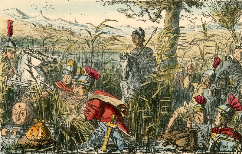 Marius oppdaget i myrene ved Minturnae av John Leech