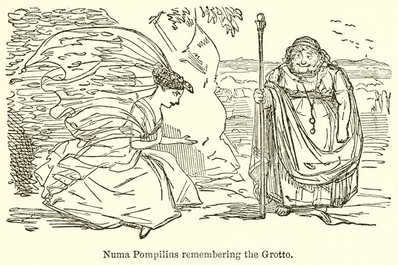 Numa Pompilius som husker grotten av John Leech