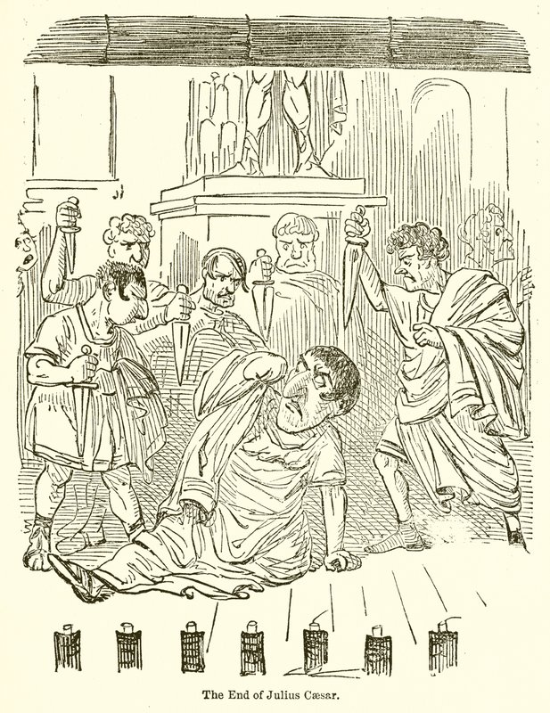 Slutten på Julius Cæsar av John Leech