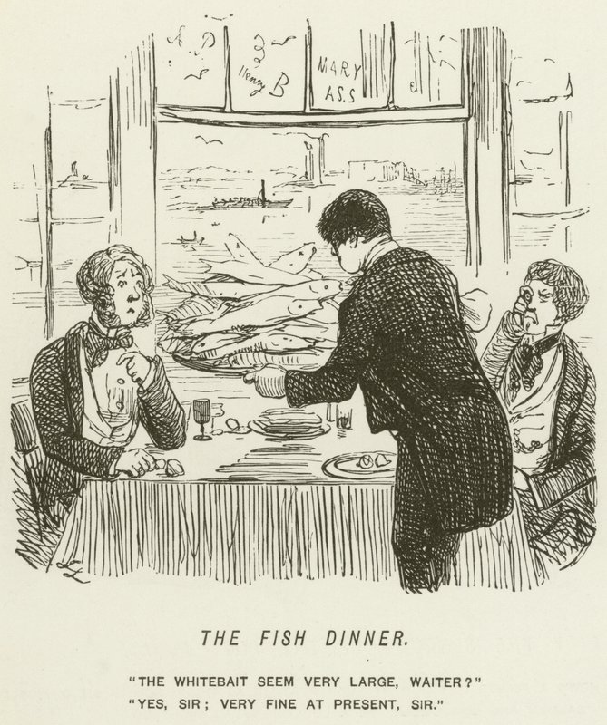 Fiskemiddagen av John Leech
