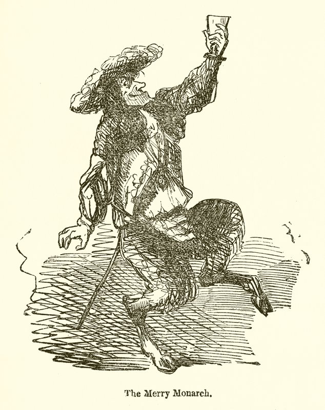 Den glade monarken av John Leech