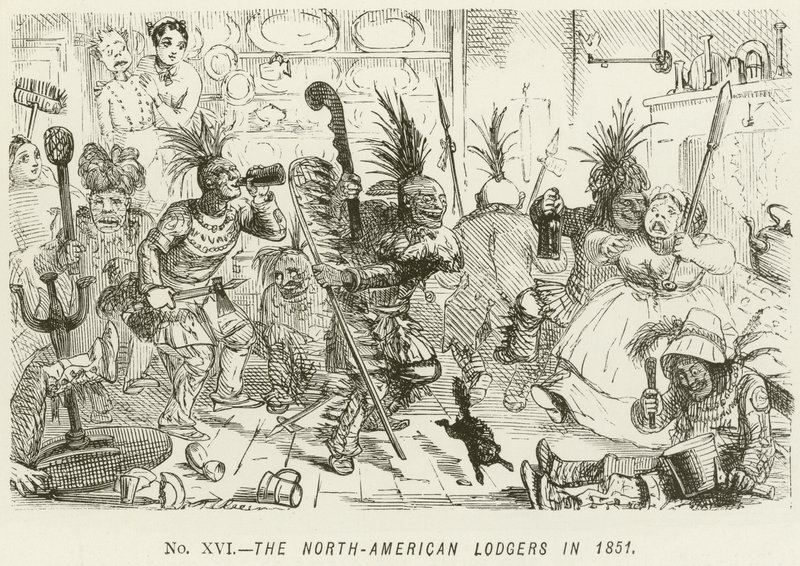 The North-American Lodgers i 1851 av John Leech