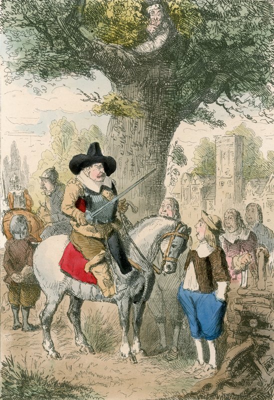 The Royal Oak, The Penderell Family har ingen anelse om hvor Charles er!!! av John Leech