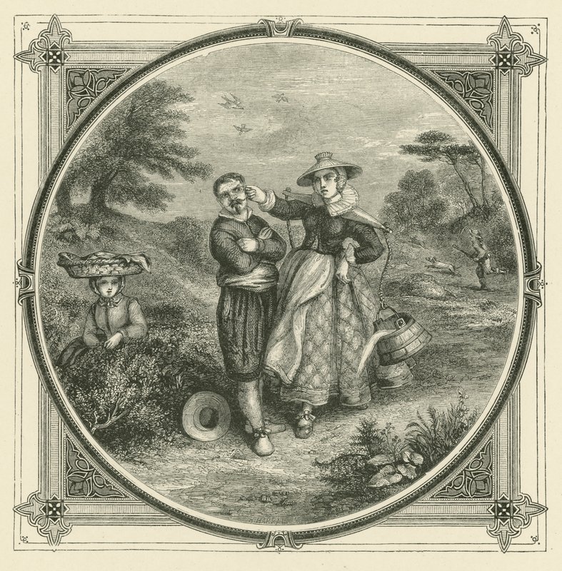Ingen kan elske thetis og galatea på samme tid (gravering) av John Leighton