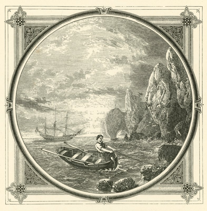 Mens vi tegner, blir vi tegnet (gravering) av John Leighton